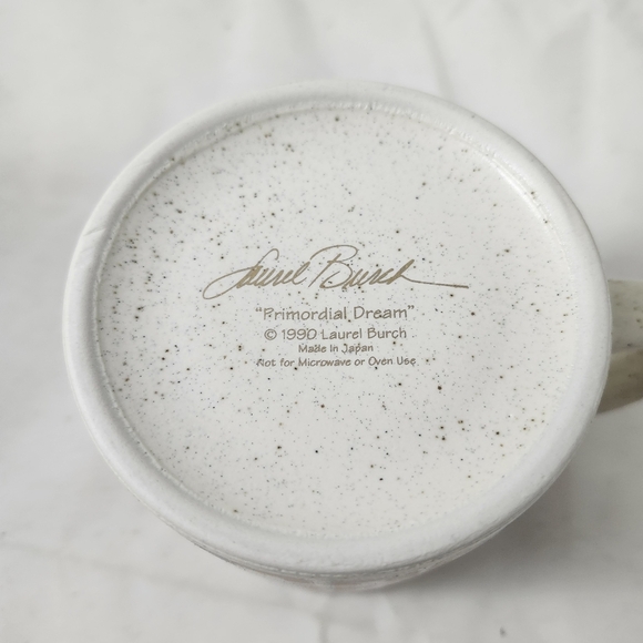 Laurel Burch Native Spirit 1990 Primordial Dream Mug 18K Gold New - Picture 2 of 7